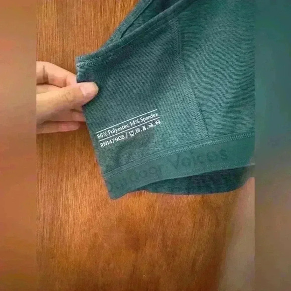 Outdoor Voices Athena Crop Top Sports Bra Emerald Teal Women's S - Picture 11 of 12